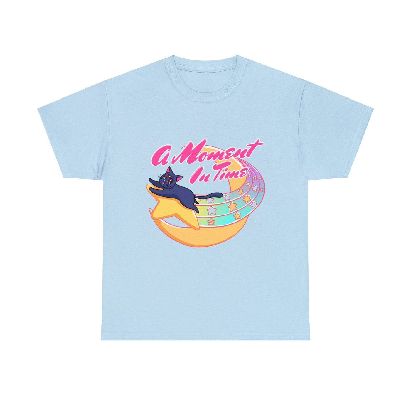 Shooting Stars Fly Alone Tee / Light Blue