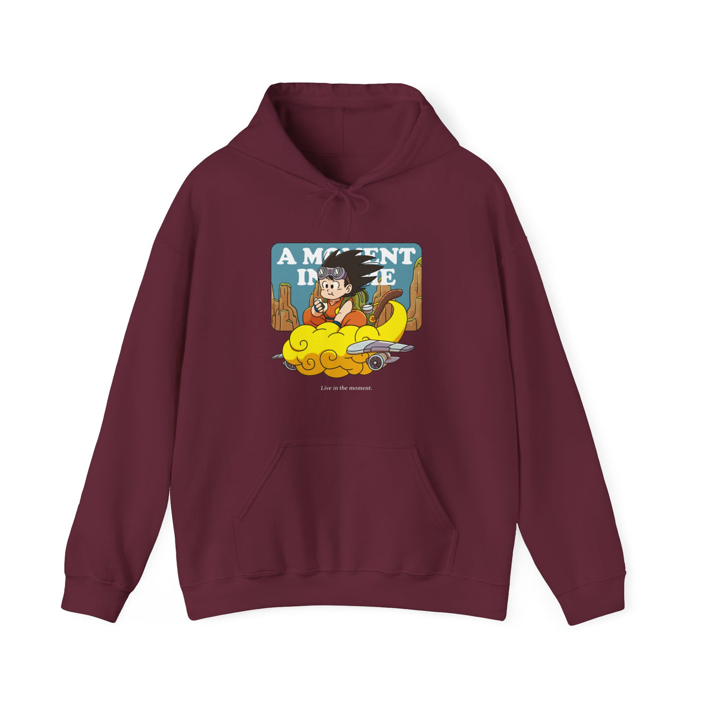 Live In The Moment Hoodie / Maroon